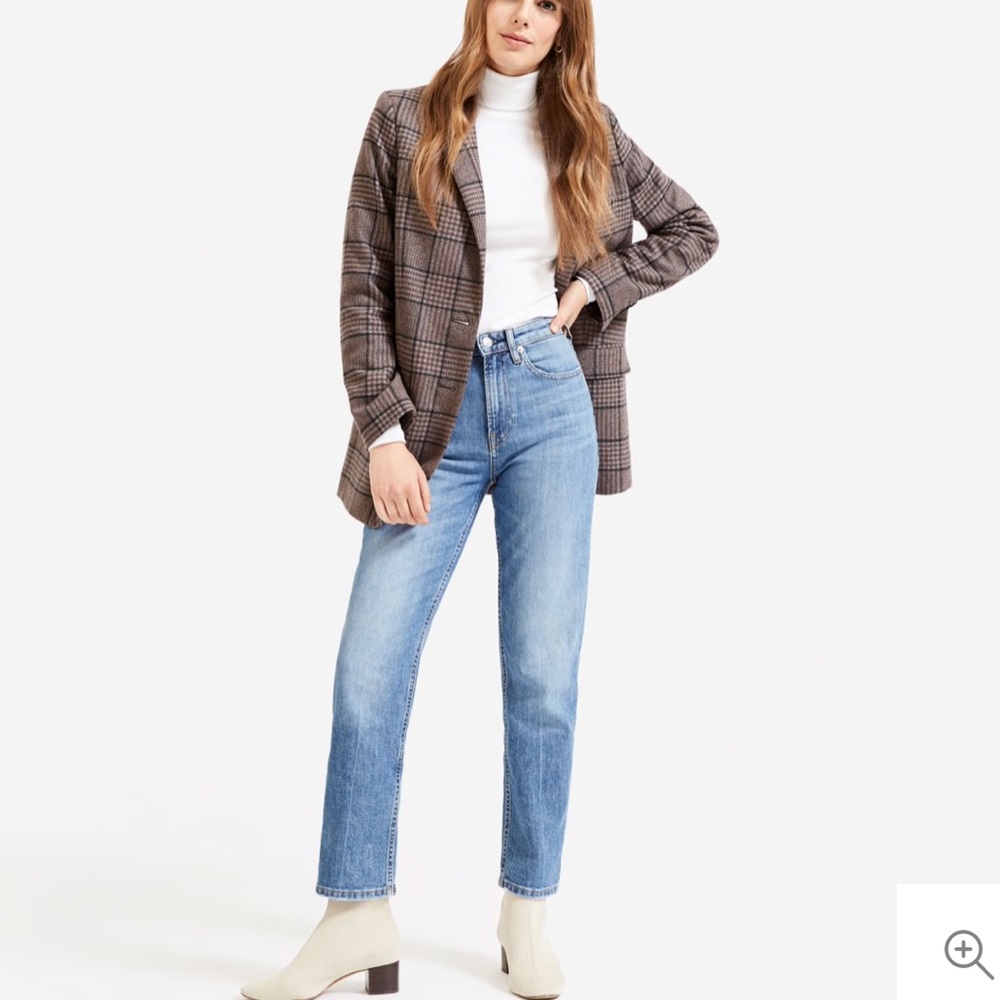 Everlane High Waist Straight Jeans, size 30